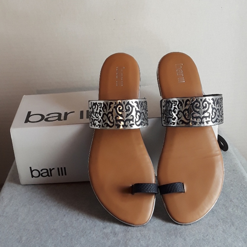 Bar III  'Vienna' Navy Sandals